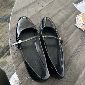 Louis Vuitton black patent Mary Jane ballerina shoes-size 7.5